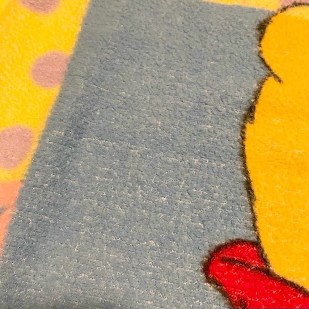 Vintage Winnie The Pooh Blanket Patchwork Fleece 46” x 34” - Picture 3 of 16